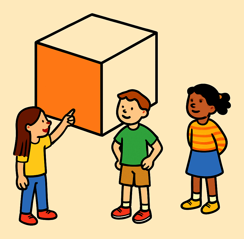 Faces, edges, and vertices of solids